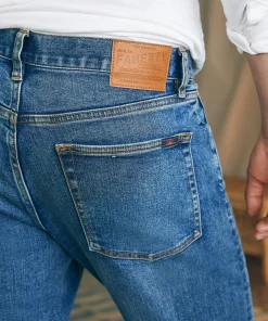 Outlet Organic Cotton Slim Straight Denim (32