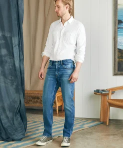 Outlet Organic Cotton Slim Straight Denim (32" Inseam) - Pants