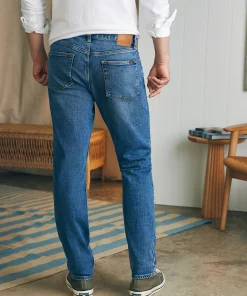 Outlet Organic Cotton Slim Straight Denim (32