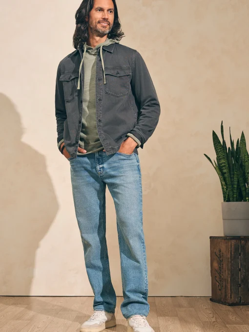 Sale Organic Cotton Slim Straight Denim (32" Inseam) - Pants