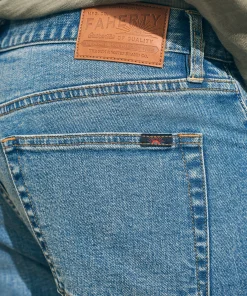 Sale Organic Cotton Slim Straight Denim (32