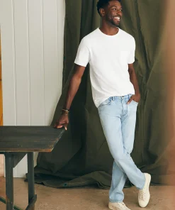 Hot Organic Cotton Slim Straight Denim (32