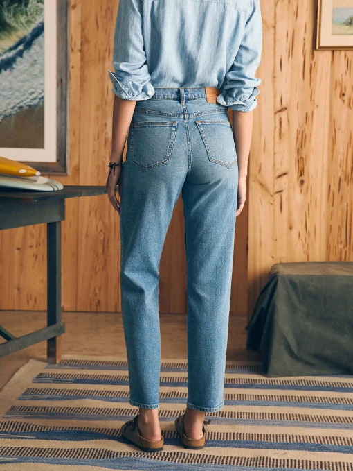 Discount Organic Cotton Slim Straight Denim - Women Pants|Jeans