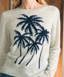 New Palm Coast Cashmere Crew - Women Sweaters