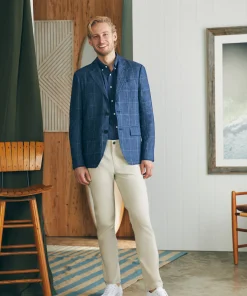 Sale Reserve Linen Windowpane Blazer - Blazers