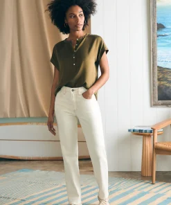 Hot Sandwashed Silk Desmond Top - Women Shirts & Tops