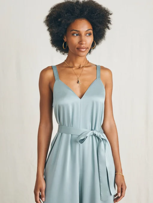Online Sandwashed Silk Jumpsuit - Women Dresses|Overalls & Jumpsuits