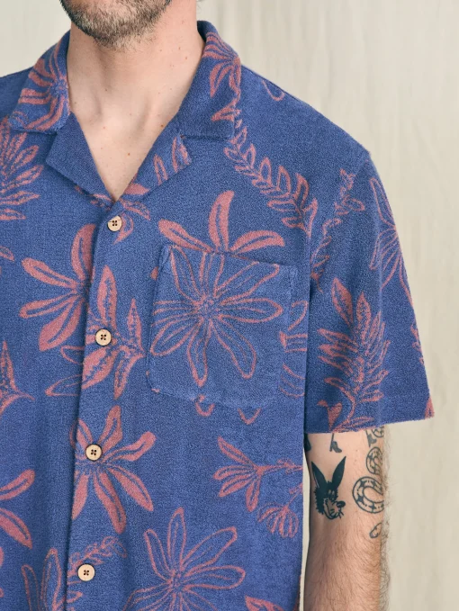 Online Short-Sleeve Cabana Towel Terry Shirt - Shirts
