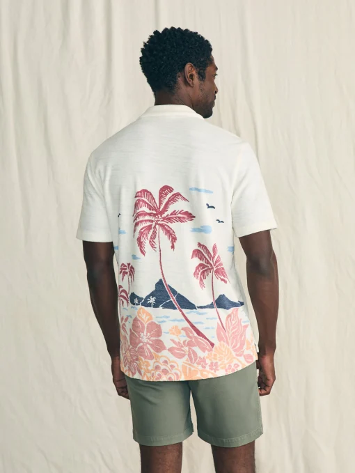 Outlet Short-Sleeve Cabana Towel Terry Shirt - Shirts