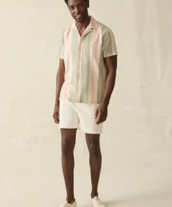 Clearance Short-Sleeve Hemp Blend Camp Shirt - Shirts