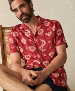 Discount Short-Sleeve Hemp Blend Camp Shirt - Shirts