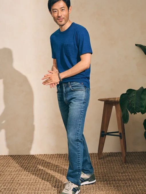 Outlet Short-Sleeve Indigo Pocket Tee - T-Shirts & Henleys