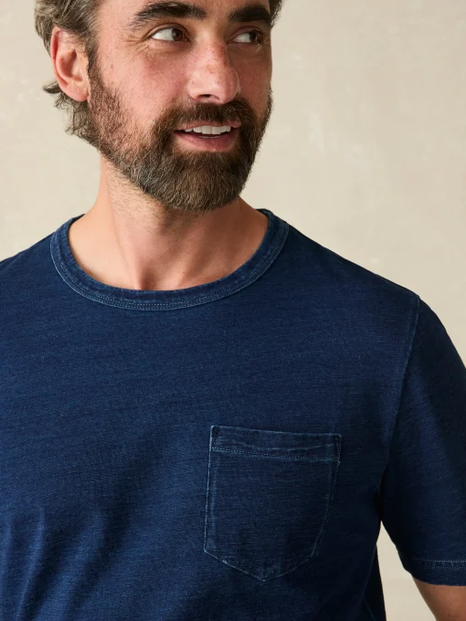 New Short-Sleeve Indigo Pocket Tee - T-Shirts & Henleys