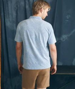 Discount Short-Sleeve Indigo Polo Shirt - Polo Shirts