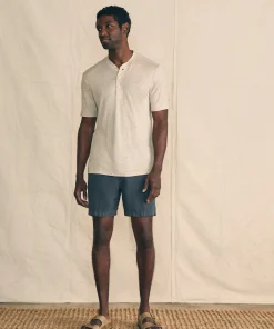 Clearance Short-Sleeve Linen Henley - T-Shirts & Henleys