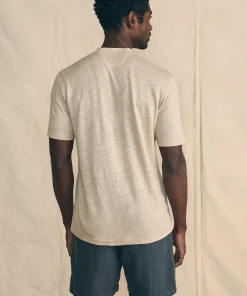 Clearance Short-Sleeve Linen Henley - T-Shirts & Henleys
