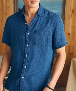 New Short-Sleeve Palma Linen Shirt - Shirts