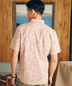 Fashion Short-Sleeve Stretch Playa Shirt - Shirts