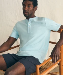 Fashion Short-Sleeve Sunwashed Henley - T-Shirts & Henleys