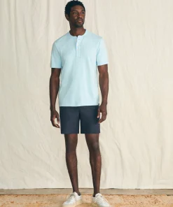 Fashion Short-Sleeve Sunwashed Henley - T-Shirts & Henleys