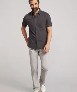 New Short-Sleeve Sunwashed Knit Shirt - Shirts