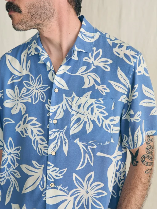 Best Short-Sleeve Surfrider Rayon Camp Shirt - Shirts
