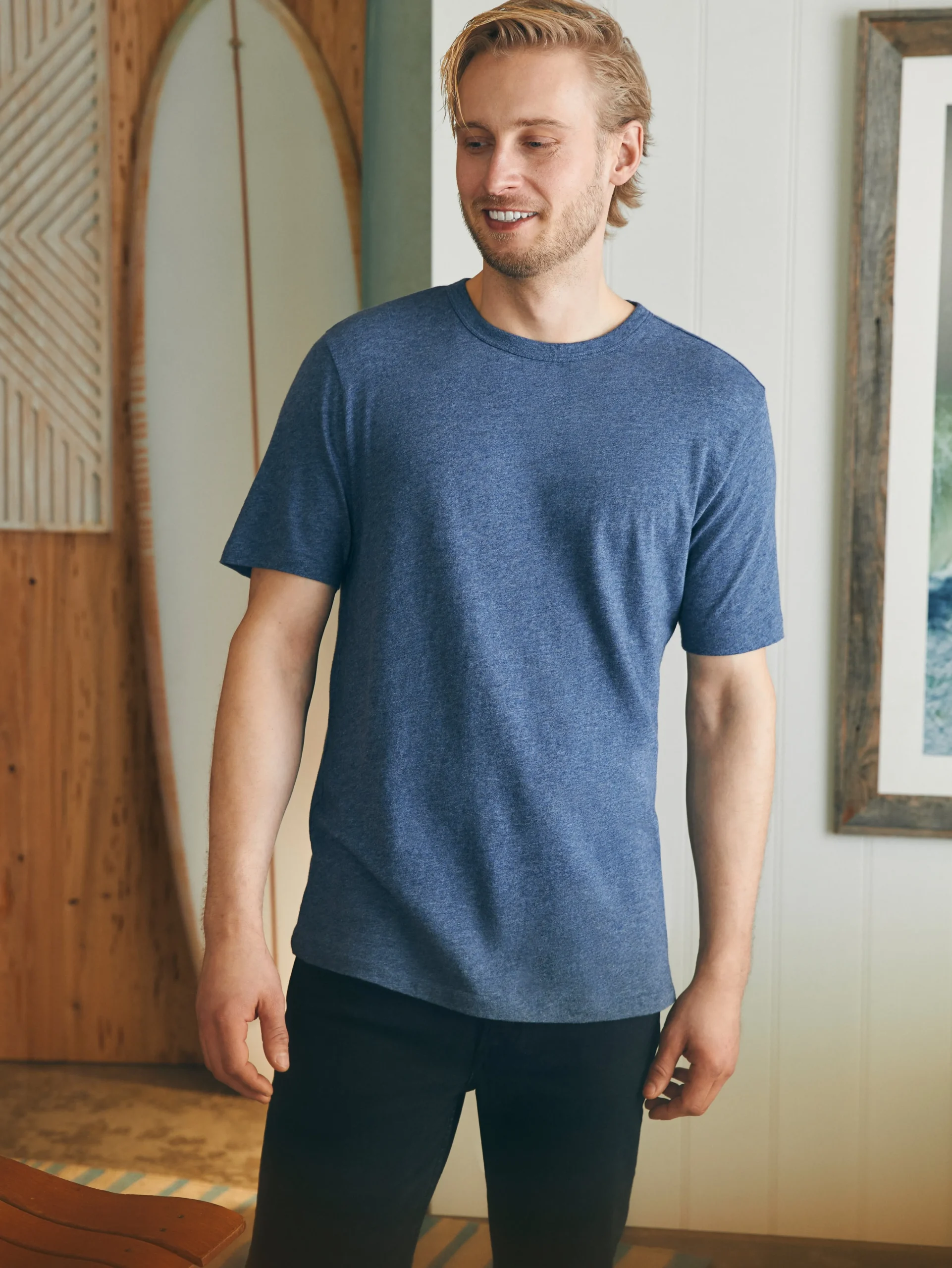Outlet Short-Sleeve Vintage Chambray Tee - T-Shirts & Henleys