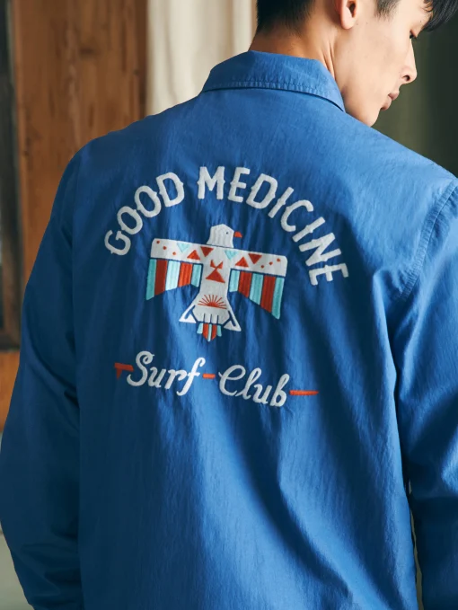 Clearance Steven Paul Judd Good Medicine Sunwashed Coaches Jacket - Jackets & Vests