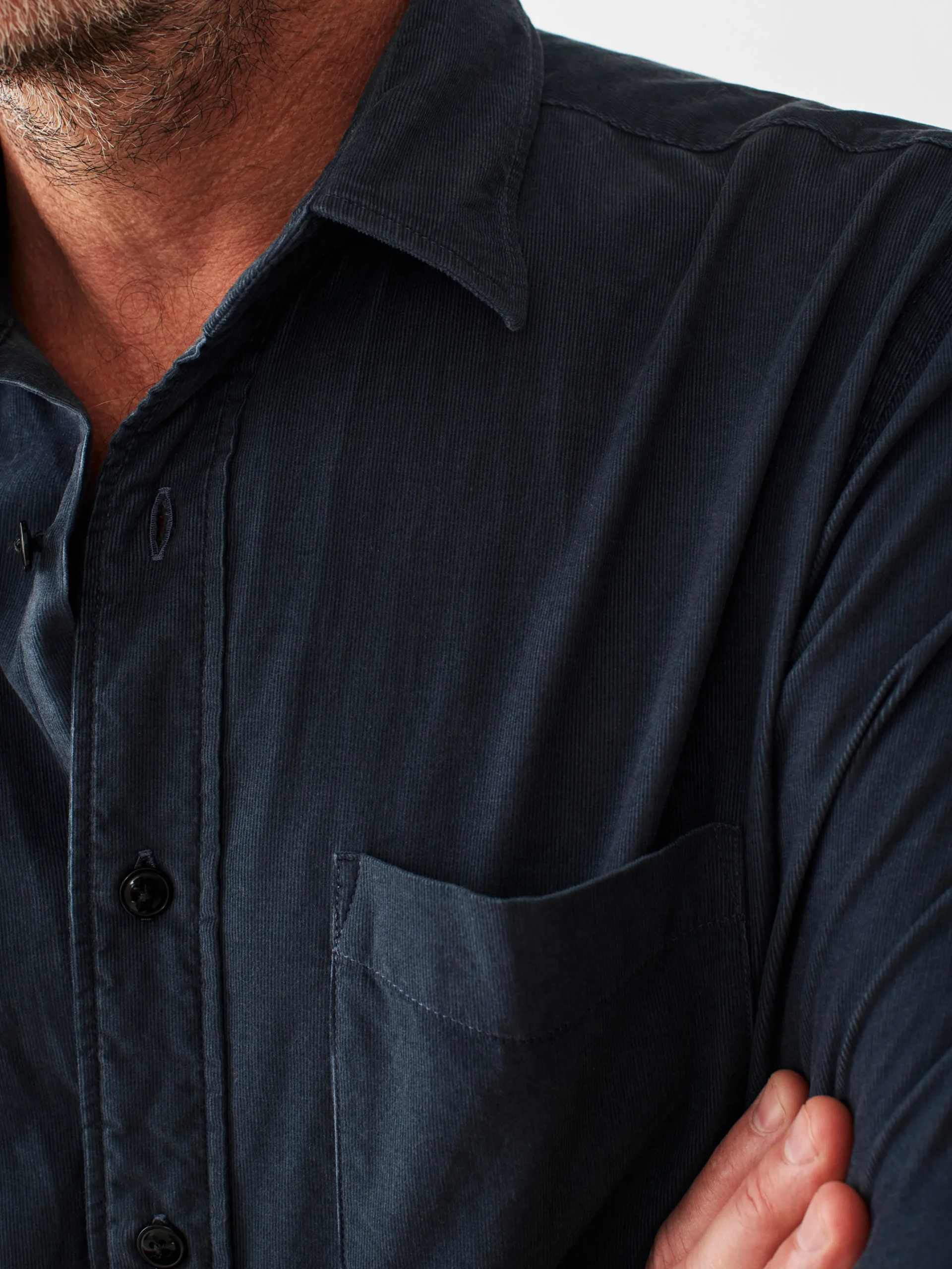 Fashion Stretch Corduroy Shirt - Shirts