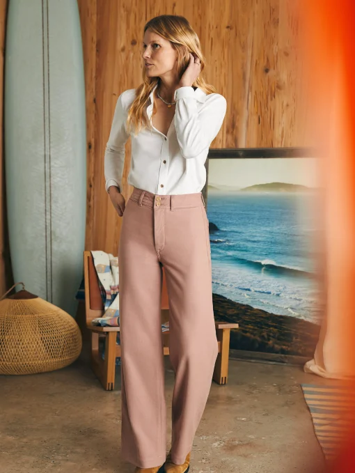New Stretch Terry Harbor Pant - Women Pants