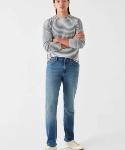 Best Stretch Terry Indigo 5-Pocket Pant (32