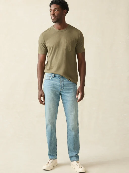 Fashion Stretch Terry Indigo 5-Pocket Pant - Pants