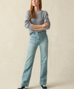 Clearance Stretch Terry Patch Pocket Pant - Women Pants