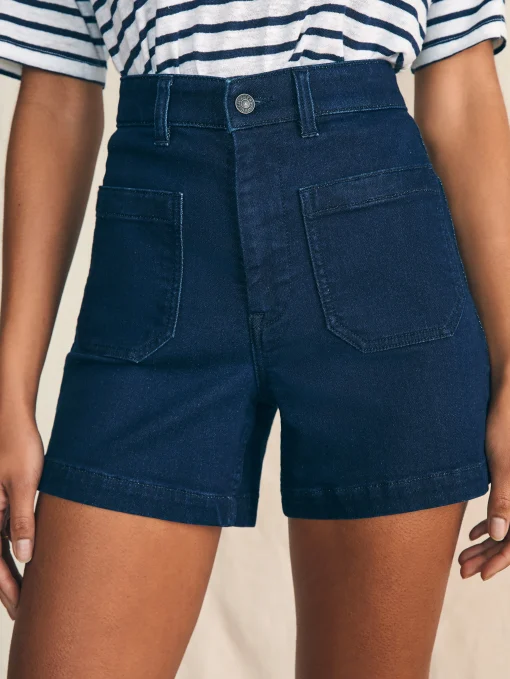 Online Stretch Terry Patch Pocket Short - Women Shorts & Skirts