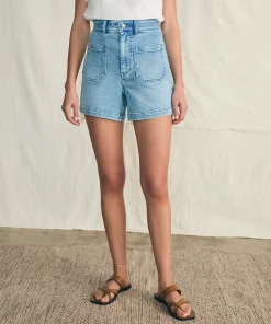 Hot Stretch Terry Patch Pocket Short - Women Shorts & Skirts