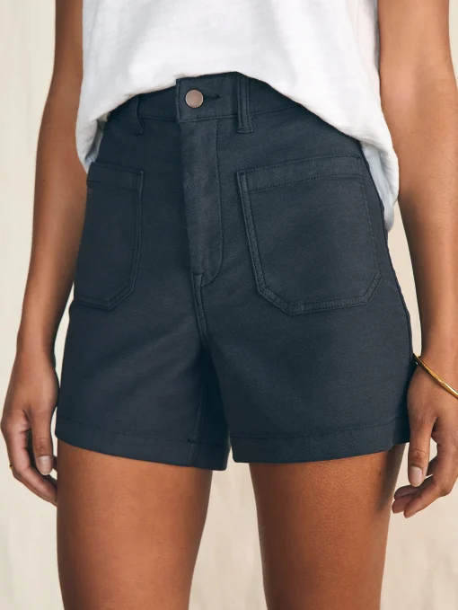 Outlet Stretch Terry Patch Pocket Short - Women Shorts & Skirts