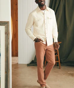 Sale Stretch Terry 5-Pocket Athletic Fit Pant (32" Inseam) - Pants