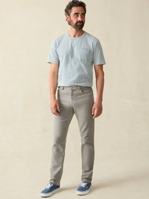 Discount Stretch Terry 5-Pocket Athletic Fit Pant - Pants