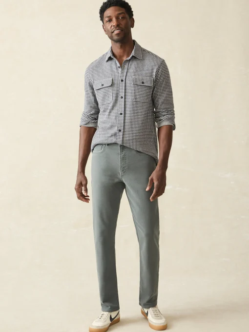 Fashion Stretch Terry 5-Pocket Athletic Fit Pant - Pants