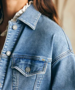 Best Stretch Terry Trucker Jacket - Women Blazers & Outerwear