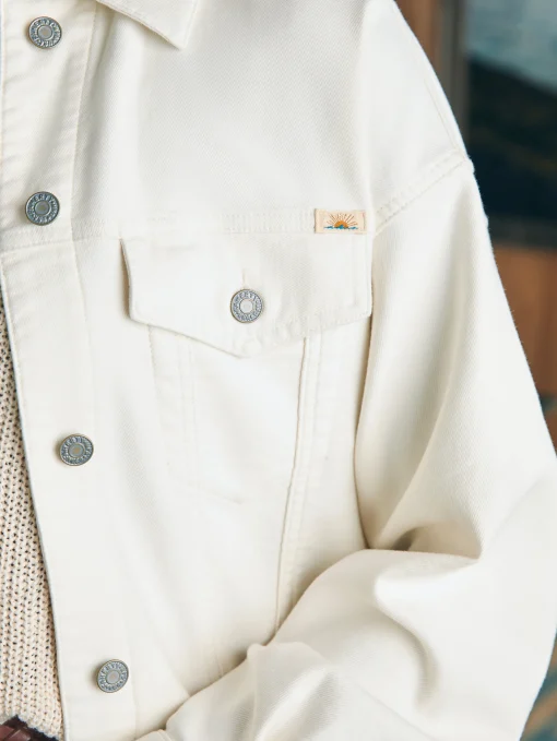Outlet Stretch Terry Trucker Jacket - Women Blazers & Outerwear