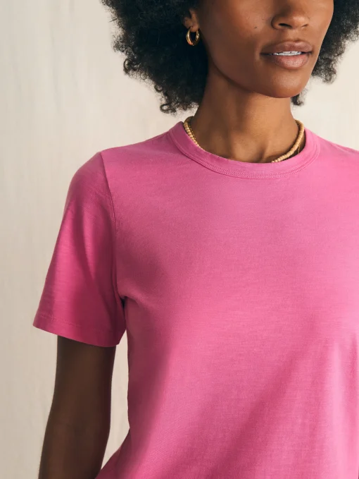 Hot Sunwashed Crew Tee - Women T-Shirts