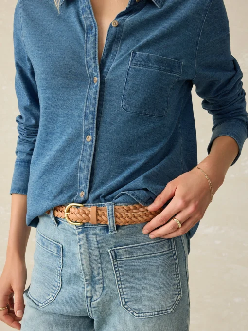 Clearance Sunwashed Knit Shirt - Women Shirts & Tops