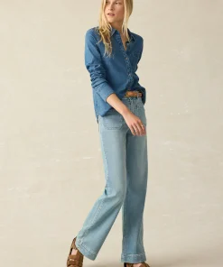 Clearance Sunwashed Knit Shirt - Women Shirts & Tops