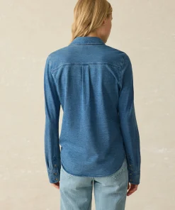 Clearance Sunwashed Knit Shirt - Women Shirts & Tops