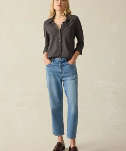 Online Sunwashed Knit Shirt - Women Shirts & Tops