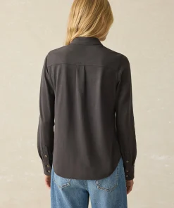 Online Sunwashed Knit Shirt - Women Shirts & Tops