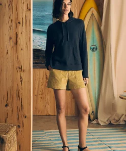 Hot Sunwashed Slub Hoodie - Women Hoodies & Sweatshirts