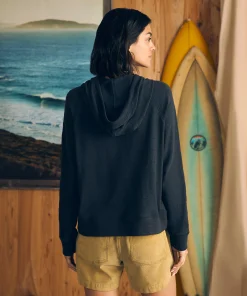 Hot Sunwashed Slub Hoodie - Women Hoodies & Sweatshirts