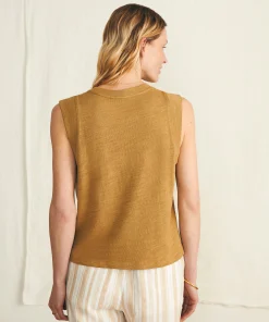 Outlet Sunwashed Slub Muscle Tank - Women T-Shirts